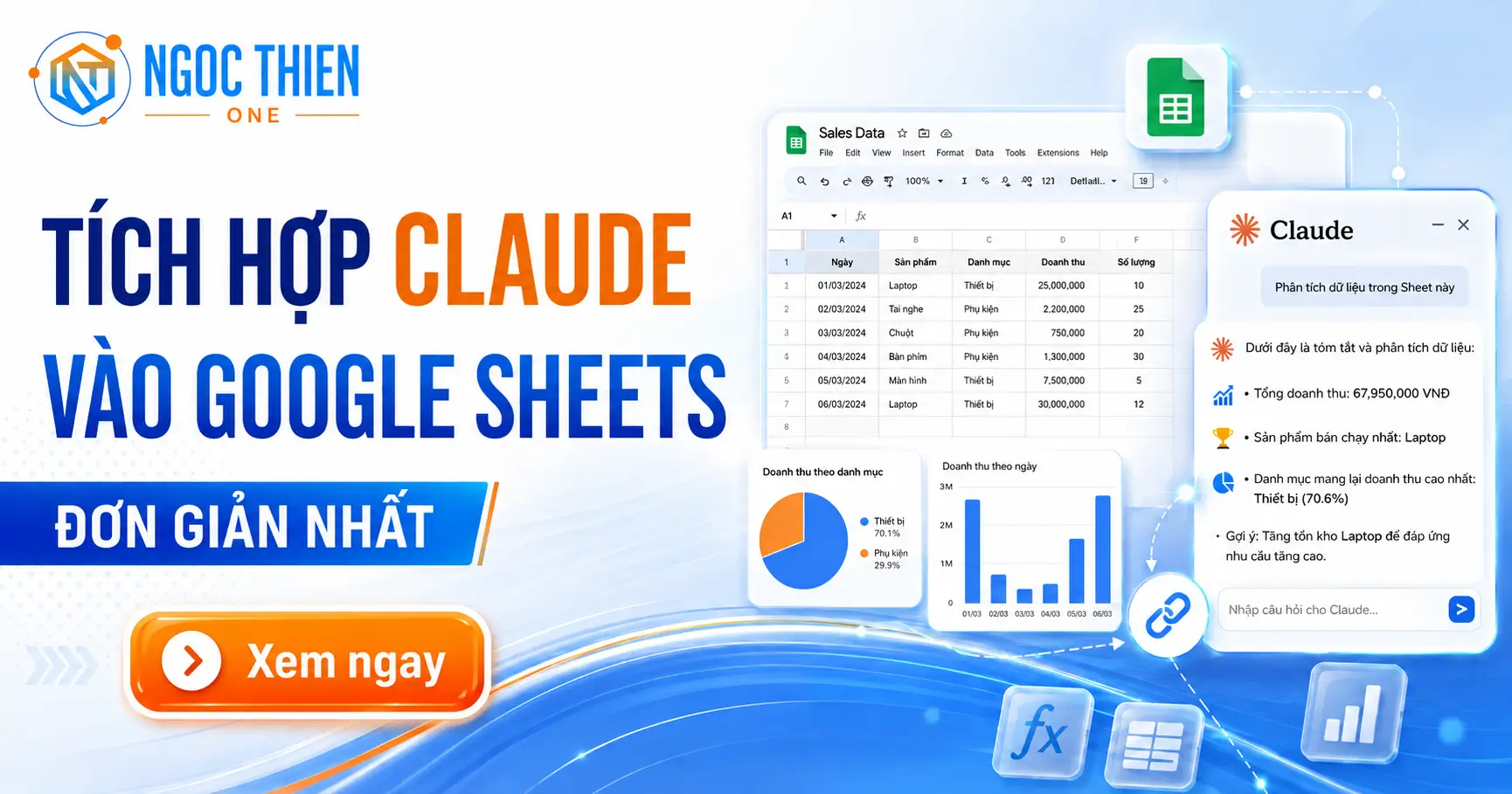 Cách tích hợp Claude vào Google Sheets đơn giản nhất