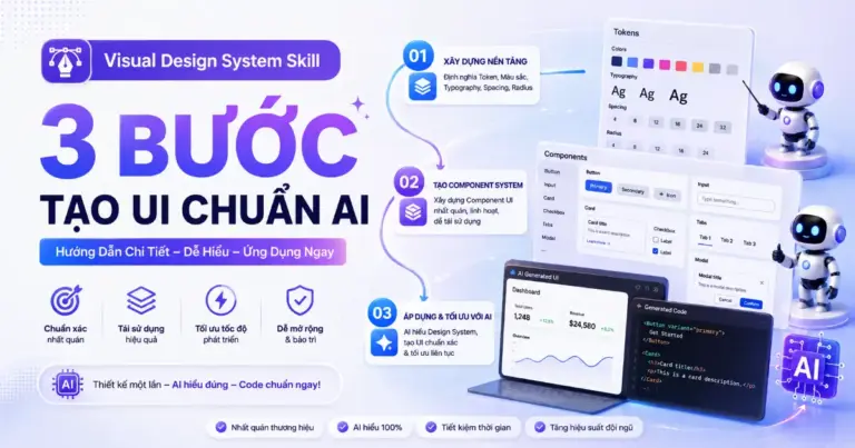 Visual Design System Skill: Hướng Dẫn 3 Bước Tạo UI Chuẩn AI