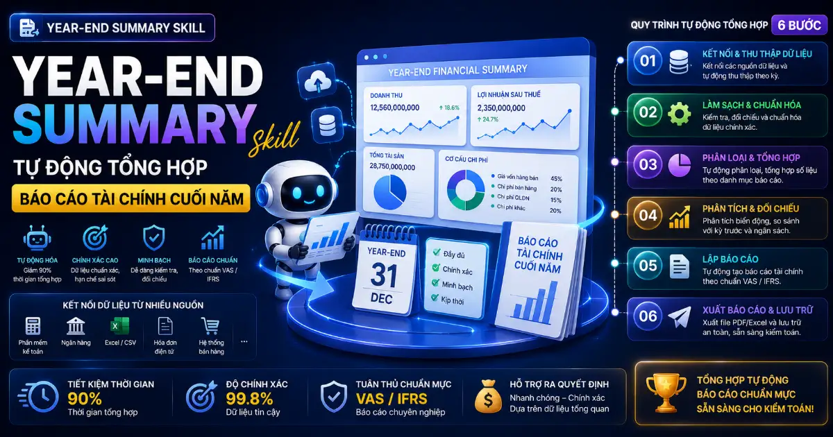 Year-End Summary skill: Tự động tổng hợp báo cáo tài chính cuối năm