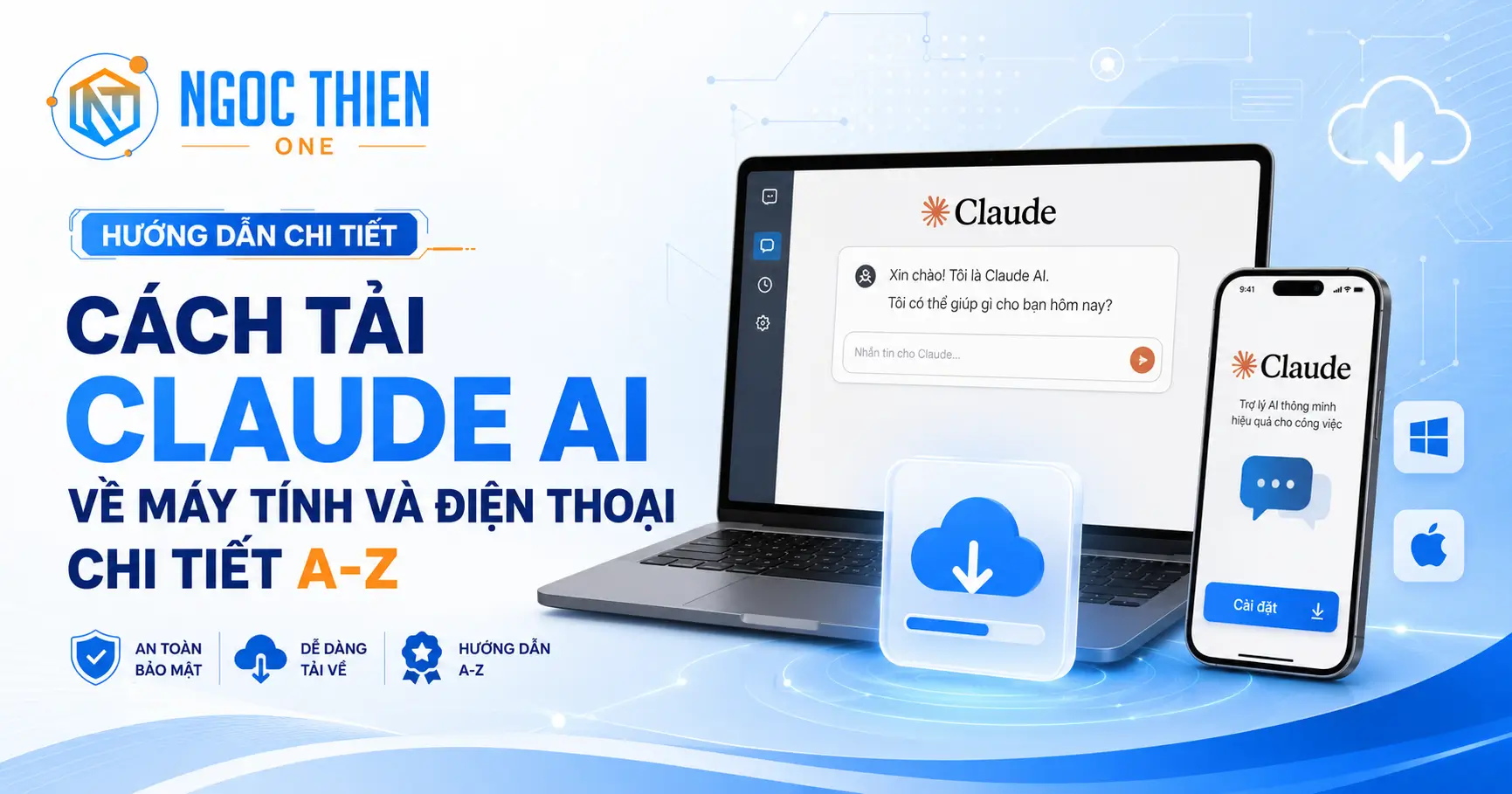 Cách tải Claude AI về máy tính và điện thoại chi tiết A-Z