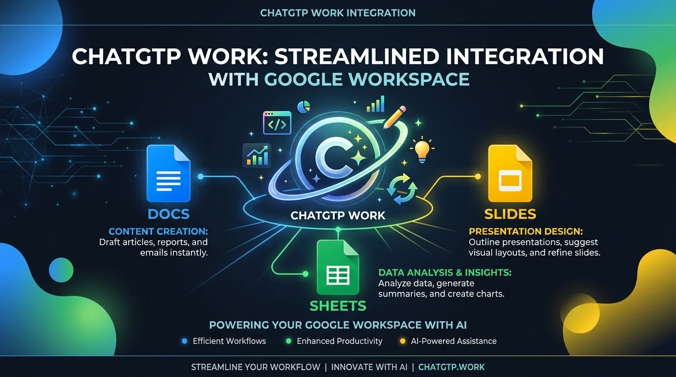 Tính năng chatgpt work kết nối trực tiếp với Google Workspace