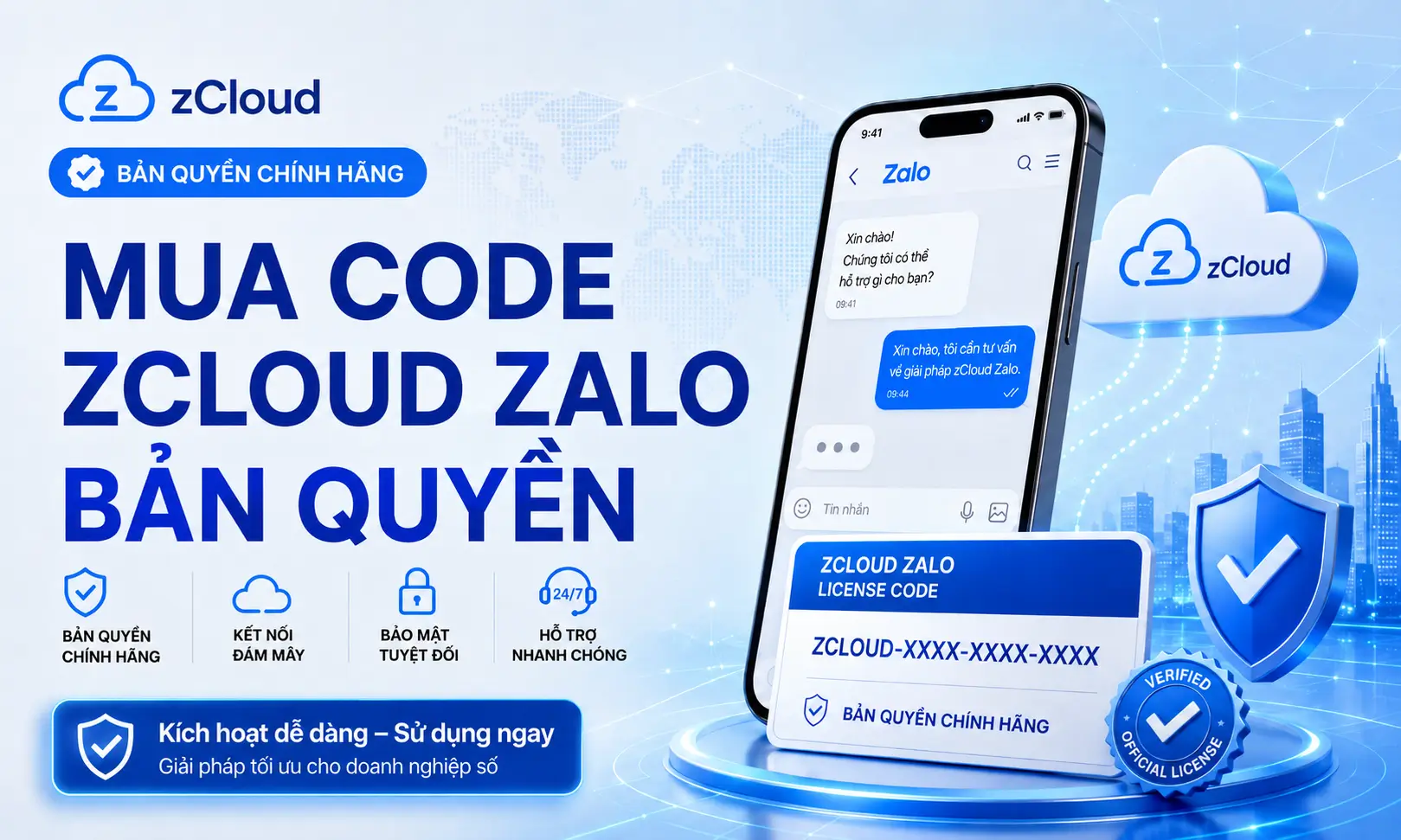 Code zCloud Zalo