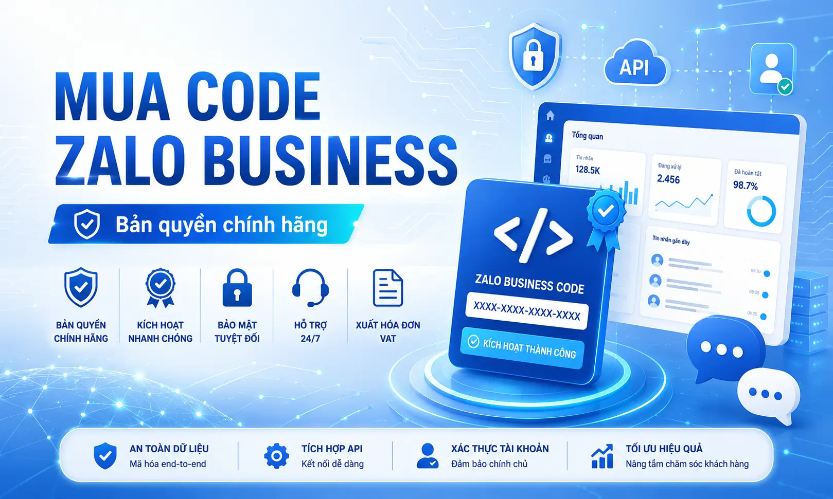 Code Zalo Business - Nâng cấp chính chủ